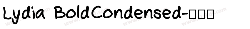 Lydia BoldCondensed字体转换